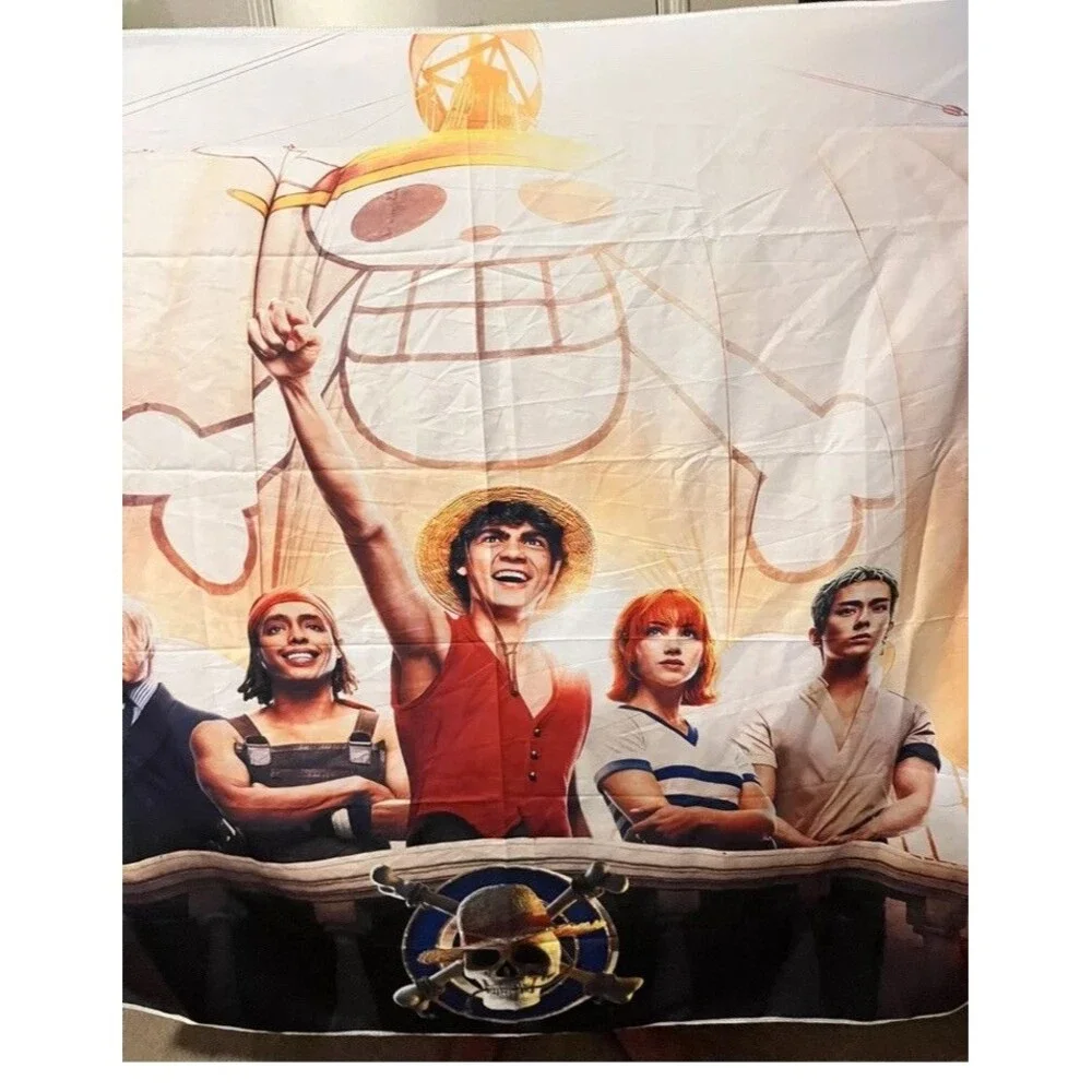 One Piece Netflix Series Banner Backdrop Tapestry 59x79 Mural Wall Art Cloth